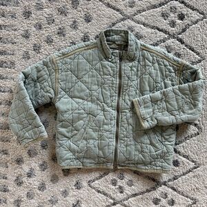 Gap army green quilted jacket